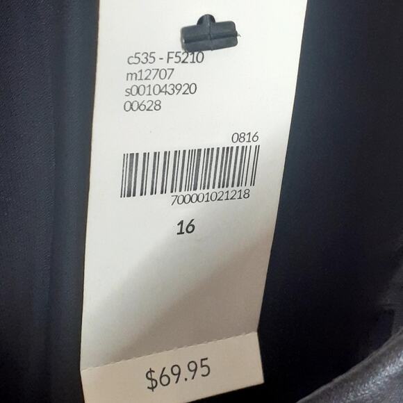 Lane Bryant Sleek Black Pleated Midi Skirt - Picture 5 of 8